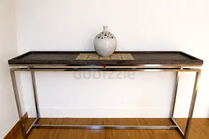 THE ONE Console Table With Stainless Steel Frame