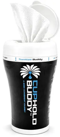 Portable Sanitizing Wipes Dispenser Cup — Cuphold Buddy