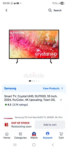 Samsung TV 55 inches