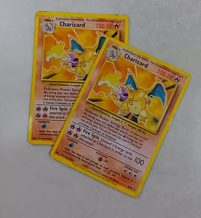 51 Pokémon Cards Lot | Used Bundle | Includes 3 First Edition Cards Gyarados + 2 Charizard | Reprint
