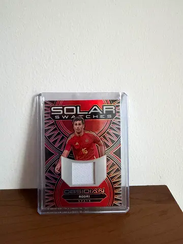 Signed/Player Jersey Patch Rodri Spain /99 — Solar Swatches Panini Football Card