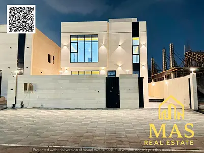 🏡 Elegant Stone-Façade Villa for Sale in Al Zahya – Ajman | 4 Bedrooms | Rooftop | Spacious Layout