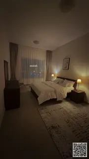 Two-bedroom apartment with a living room (first occupancy), furnished with new furniture, for monthl