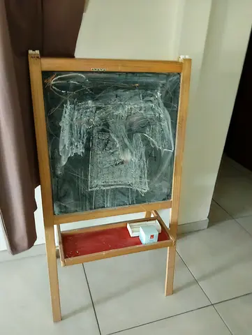 Writing black and white board from Ikea