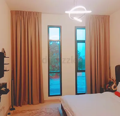 Dark brown 230×270 Length Curtains (Pair) — Excellent Condition