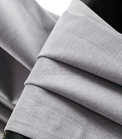 Light Grey Linen-Feel Curtains - Pair, Good Condition