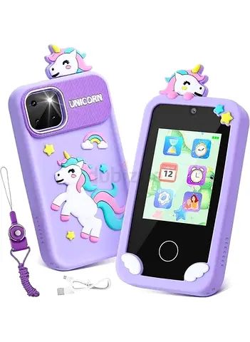 Unicorn Baby phone toddler mini 3 inch display Blue