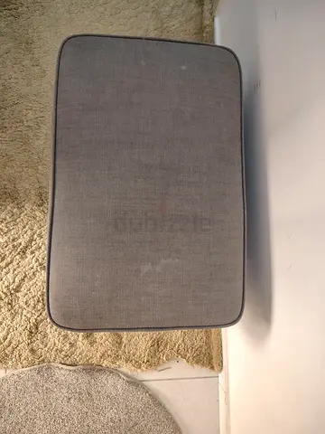 Grey upholstery seat cushion / small bench pad