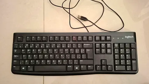 Logitech K120 keyboard english-arabic