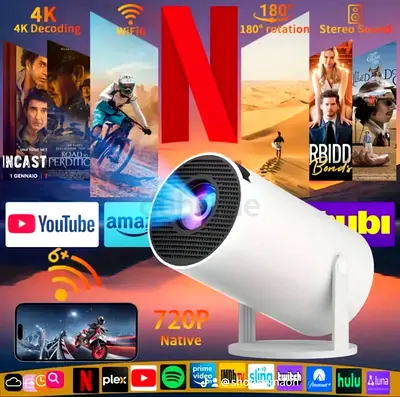 Portable Mini Projector - 720p Native, WiFi  Bluetooth 5 pieces available