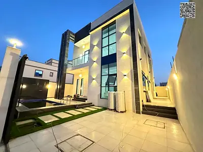 4-bedroom villa for sale with a swimming pool, including registration fees and lifetime freehold ownership. One minute from Sheikh Mohammed Bin Zayed