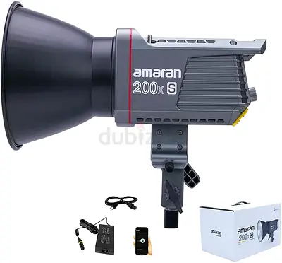 Aputure Amaran 200X S 200w COB LED Video Light with Ginisfoto Cloth Bi Color 2700-6500K, Upgraded TL