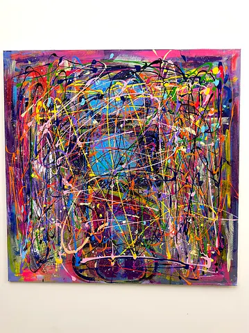 “The Vortex” by Violette Ruban • VRBN Medium: Acrylic on canvas Size: 90 × 90 cm my creativity