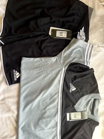 Adidas men’s football kit (shirt + shorts) - brand new with tags, size M