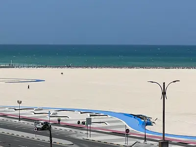 اجمل وارقي تشطيبات غرفة وصالة سوبر ديلوكس في كورنيش عجمان اطلاله بحرية بالكامل