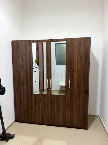 Queen sized bedroom full set with mattress brown color