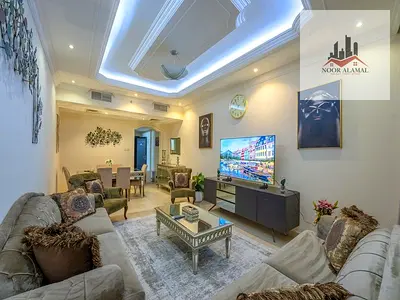 الشارقه التعاون شقه غرفه وصاله  ومطبخ وحمامين وبلكونه