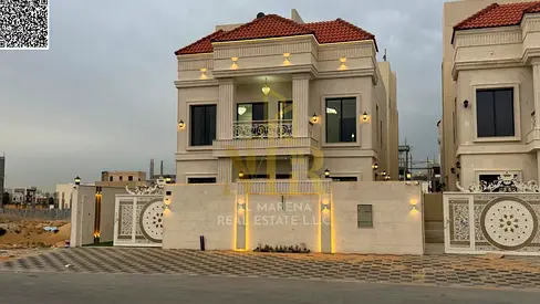 Luxury villa for sale in Al Helio 2 – Two floors + roof | 5 master bedrooms | Majlis and living room with washrooms | Modern kitchen | Maid's room | A