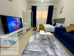 Furnished studio apartment for monthly rent, first occupancy, in Al Yasmin Towers