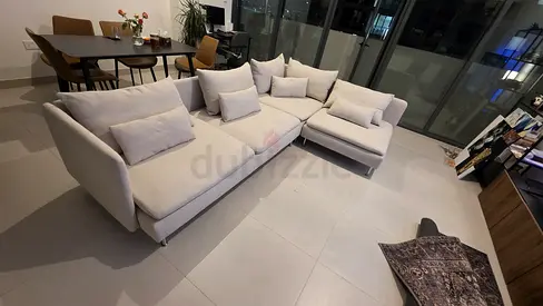 6_month used ikea Soderhim corner Lshape sofa beige