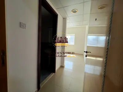 Studio in Al Taawun Al Mamzar, good space, prime location, gym available, close to services, AED 26K yearly.