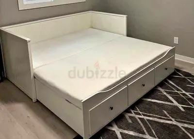 Ikea hamnes day bed with 2 mattress and 3 store Drawer