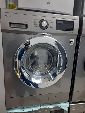 LG Front Load Washing Machine 8/5kg - silver, Good Working Condition