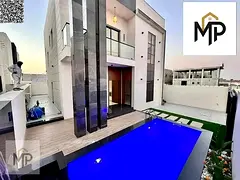Luxury modern villa for sale – Al Bahia, Ajman | Private pool | Strategic location | Bank financin