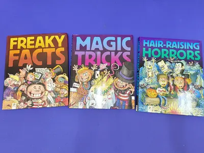 Freaky Facts, Magic Tricks, Hair-Raising Horrors - Set of 3 Childrens Books