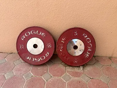 Pair of Rogue 55 lb Competition Plates (Olympic)