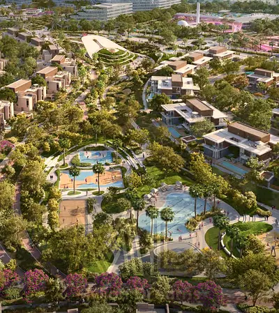 ELITE VILLA LIVING FACING POOL AND PARK