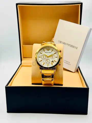Armani watch with working chrono