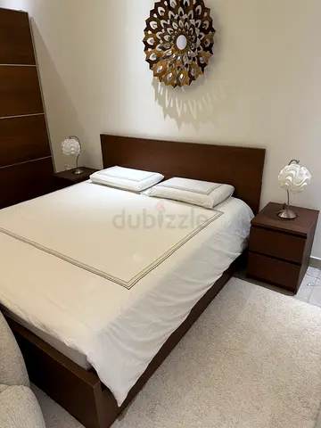 IKEA King bed with 4 Storage Drawers + 2 Night stands + Big Dresser