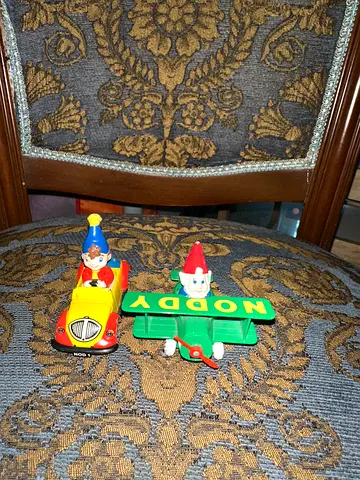 Vintage Antique Noddy Toy Plane and car unused set of 2 Pieces