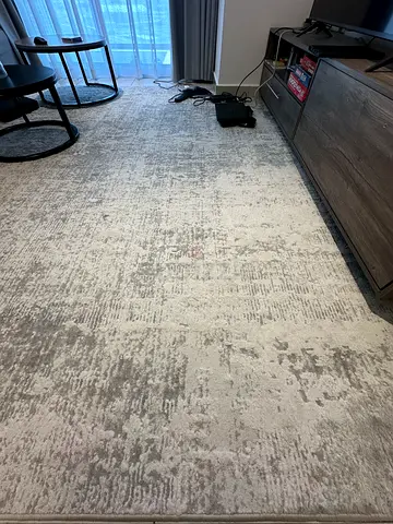 Carpet size 350 cm x 250cm, grey-beige colour, no stains.