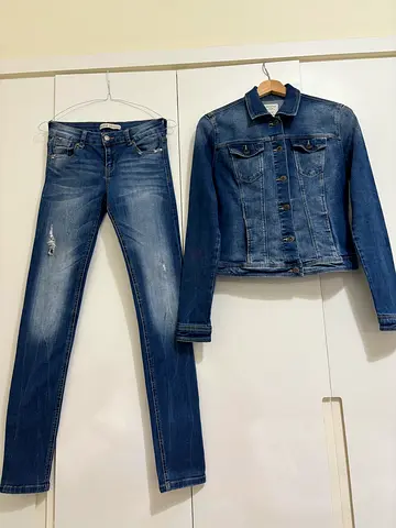 Denim Jacket and Jeans Set for Girls