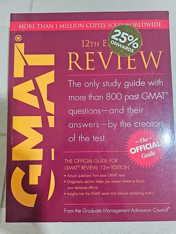 (price negotiable) GMAT Review (12th Edition) - Official Guide with 800+ Past GMAT Questions