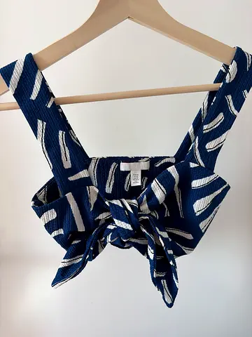 Blue patterned shirt