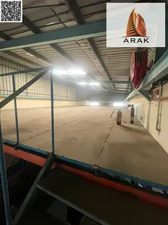 Warehouse for rent in Ajman Industrial Area 2 with mezzanine near Lucky Roundabout suitable for stor