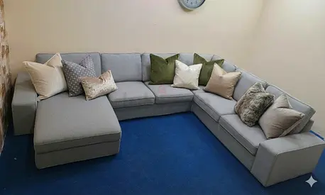 Ikea gray color Ushape sofa for sale