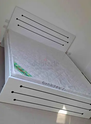 Brand New White King Size Bed Frame with Headboard and Footboard (includes mattress)