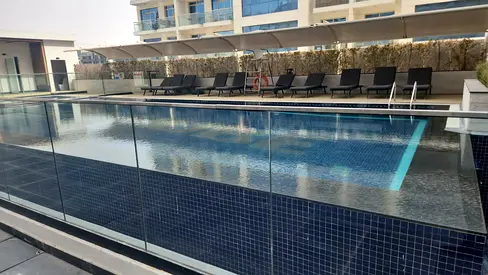 Fully Furnished Studio Apartment with pool view and balcony- directly from landlord-no commission