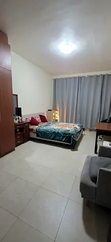 Master bedroom with attached bathroom available in a neat and clean building in Al Raffa,Mankhool