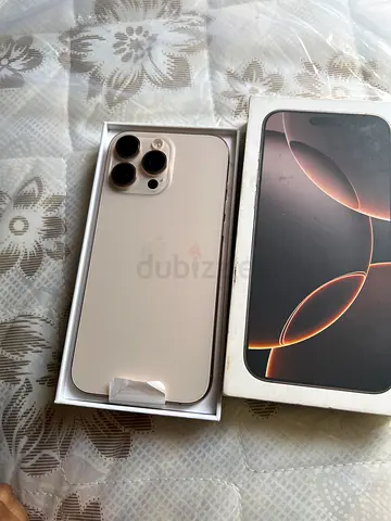 iPhone 16pro  Max 256GB - Desert clur  (Like  New condition ) with Box Hk physical Dul Sim