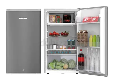 Nikai Single Door Mini Refrigerator - Compact 120L (Silver) - Good Condition