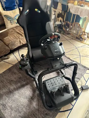 Sim racing SETUP gaming steering wheel G920 with shifter pedals and seat