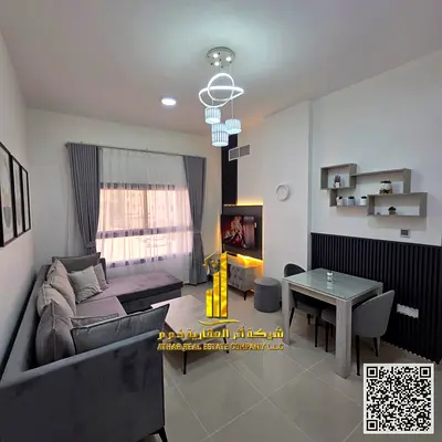 🏡 أول ساكن – أفخم وأرقى شقة غرفة وصالة مفروشة بالكامل للإيجار الشهري في كورنيش عجمان✨ 🔹 لا تُفوّت الفرصة للسكن في واحدة من أرقى شقق كورنيش عجمان مبا