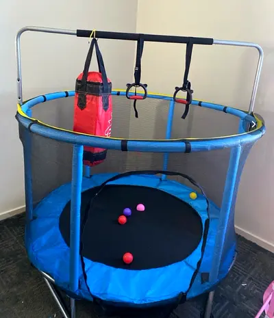 Kids Mini Trampoline with Safety Net.