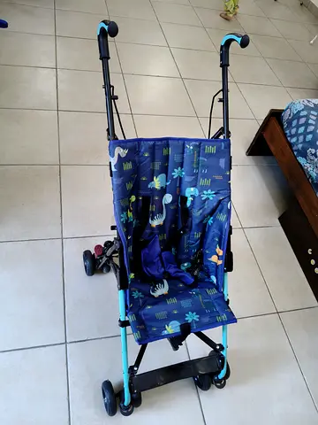 Lightweight Blue Umbrella Stroller - Single Seat, Compact Fold