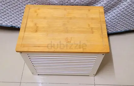 Cute Compact storage with bamboo top - ideal for Toys
